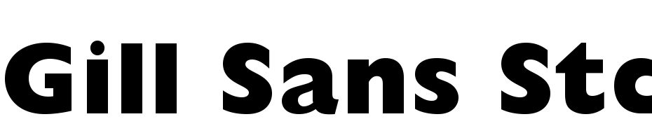 Gill Sans Std Extra Bold cкачати шрифт безкоштовно